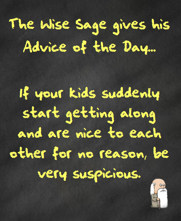 Advice of the Day: Kids getting along …